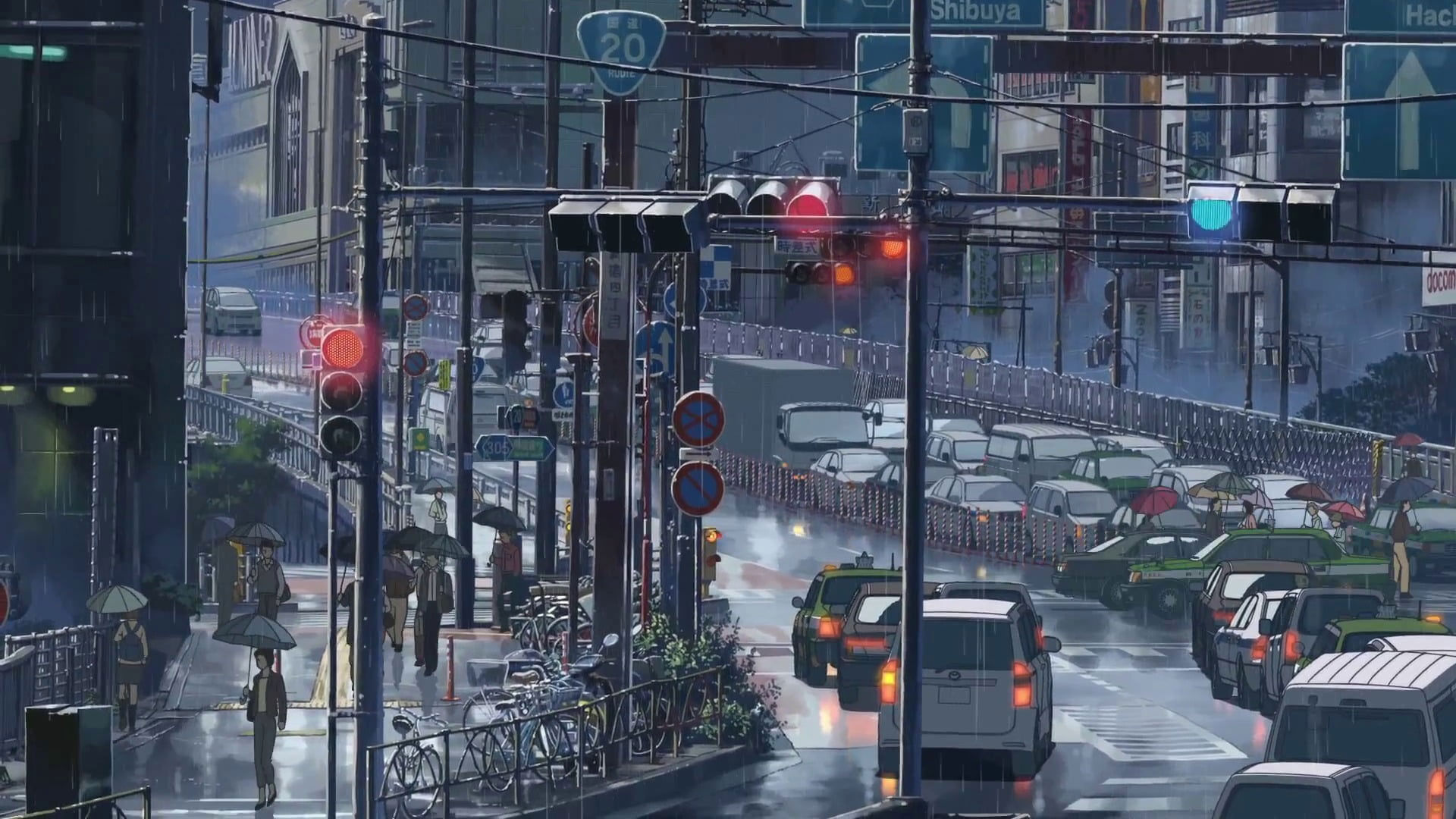 涩谷雨中